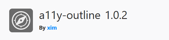 a11y-outline add-on logo
