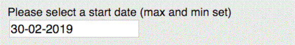 Safari on Mac is happy for nonsense dates to be entered. There is no browser validation or error motification when the form is submitted.