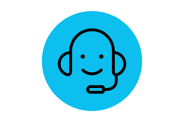 smiling face with a headset