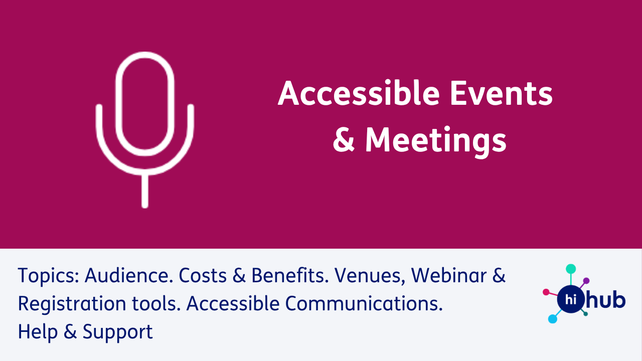 April 2026 Webinar - Accessible Events and Meetings