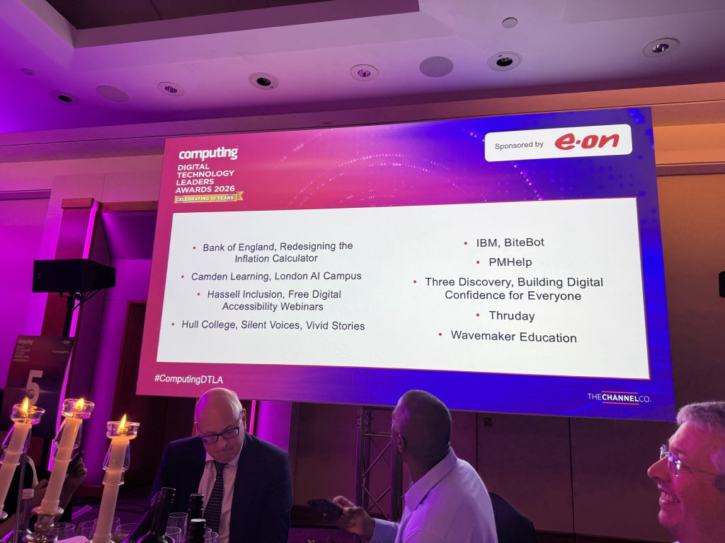 The shortlist for the award we won, including: PMHelp, Thruday and Wavemaker Education